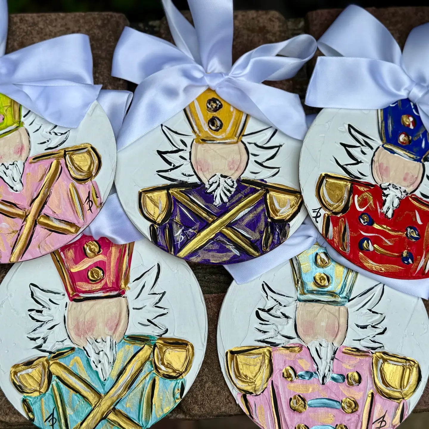 Textured Hand Painted Ornament