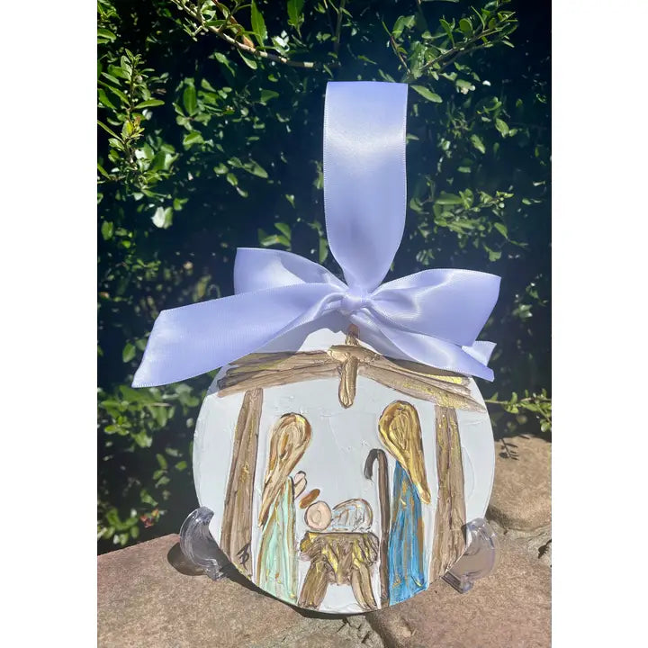 Textured Hand Painted Ornament