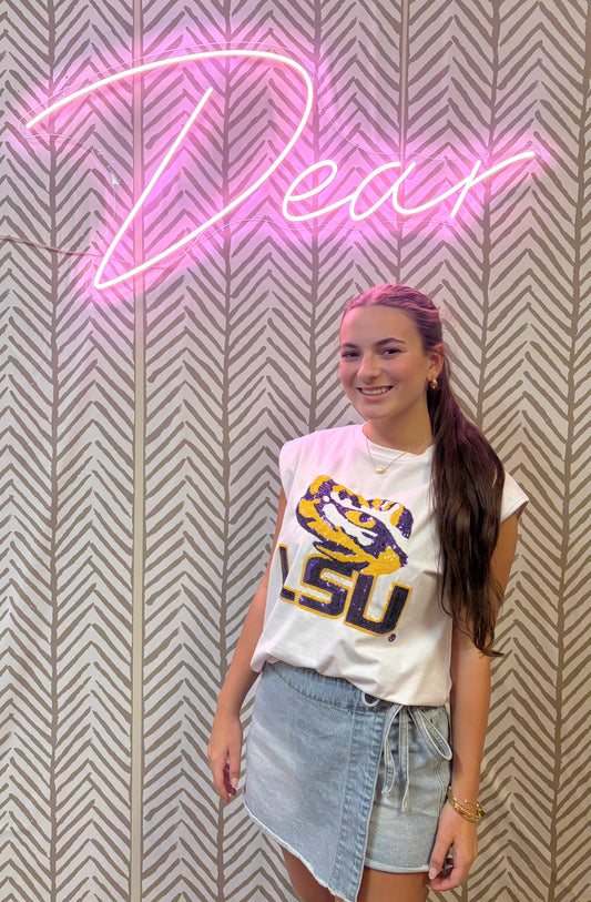 Sleeveless Tiger Eye Tee