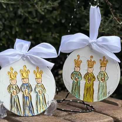 Textured Hand Painted Ornament