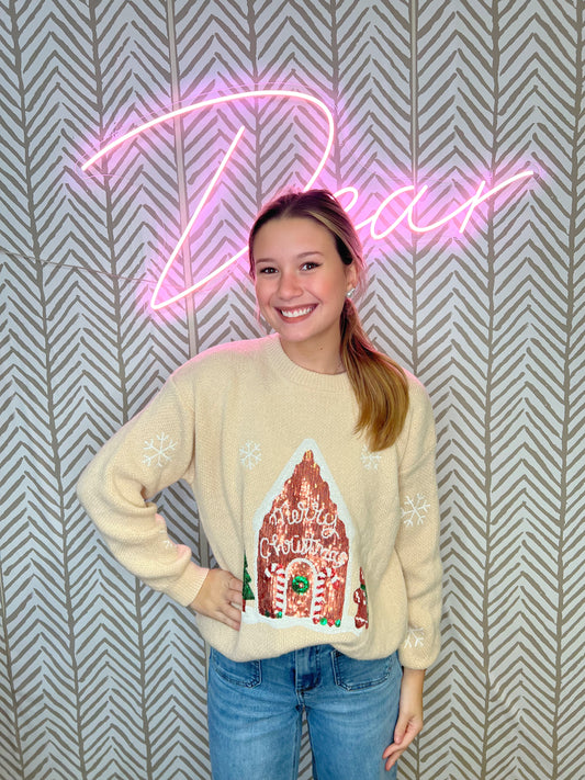 Gingerbread Land Sweater