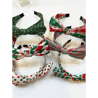 Christmas Bow with Adjustable Wire Headbands