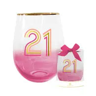 Birthday Milestone Wine Glasses