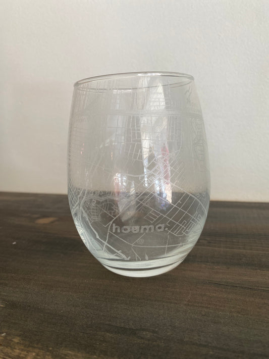 Map Wine Glasses Set of 2